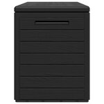 vidaXL Boîte de rangement de jardin Anthracite 116x44x55 cm