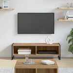 vidaXL Meuble TV Chêne artisan 100 x 36 5 x 30 5 cm Bois d'ingénierie
