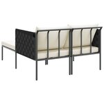 vidaXL Transat avec coussin Anthracite 115 x 153 x 69.5cm Acier