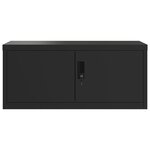 vidaXL Classeur noir 90x40x40 cm acier