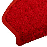 vidaXL Tapis d'escalier auto-adhésifs 15 Pièces Rouge 80 x 24 5 x 3 5 cm
