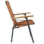 Bo-Camp Chaise de camping pliable Bushwick Argile