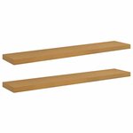 vidaXL Étagère Murale 2 pc Beige 120 x 23 5 x 3 8 cm Bois d'ingénierie