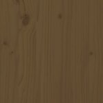 vidaXL Cadre de lit Marron miel Bois de pin massif 140x190 cm