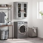 vidaXL Armoire murale gris béton 69 5x34x90 cm