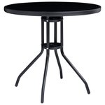 vidaXL Mobilier de bistro 5 Pièces Noir et anthracite