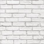 Noordwand Papier peint Urban Friends & Coffee Bricks gris et blanc