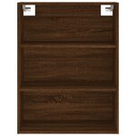 vidaXL Buffet haut Chêne marron 69 5x34x180 cm Bois d'ingénierie