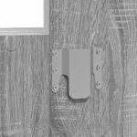 vidaXL Table de Toilette Gris 60 x 40 x 70 cm Bois d'ingénierie