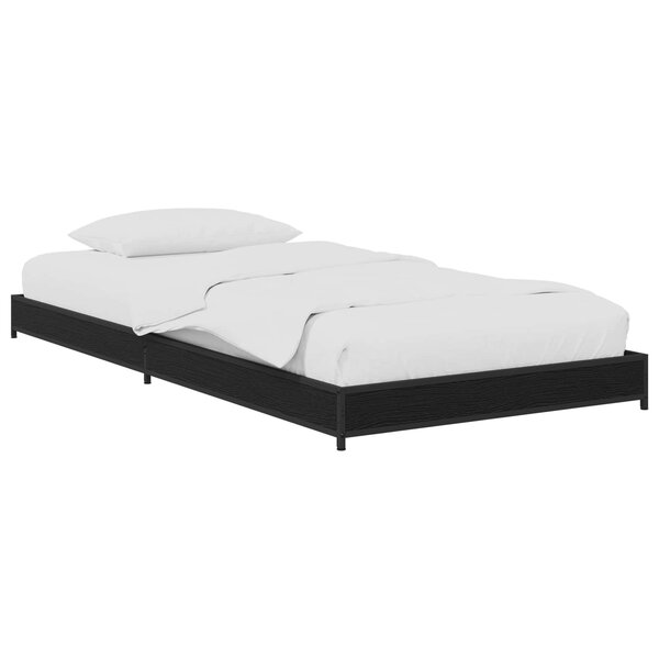 vidaXL Cadre de lit Chêne noir 80 x 200 cm Bois d'ingénierie