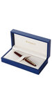 Waterman carène stylo plume  ambre  plume fine 18k  encre bleue  coffret cadeau