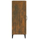 vidaXL Buffet Chêne fumé 34 5x34x90 cm Bois d'ingénierie