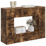 vidaXL Table console Chêne Fumé 101 x 29 x 74 cm Bois d’ingénierie