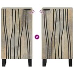 vidaXL Buffet Blanc 40 x 33 x 75 cm bois de manguier massif