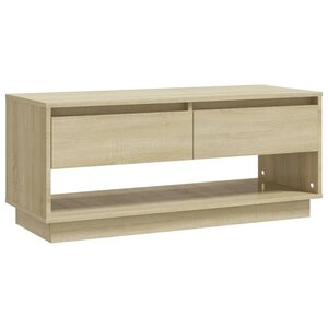 vidaXL Meuble TV chêne sonoma 102x41x44 cm bois d'ingénierie