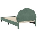 vidaXL Cadre de lit pour enfants avec tête de lit Vert Mer 90 x 200 cm