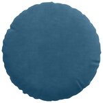 vidaXL Coussins de siège 2 Pièces Bleu Ø 40 x 13 cm Velours