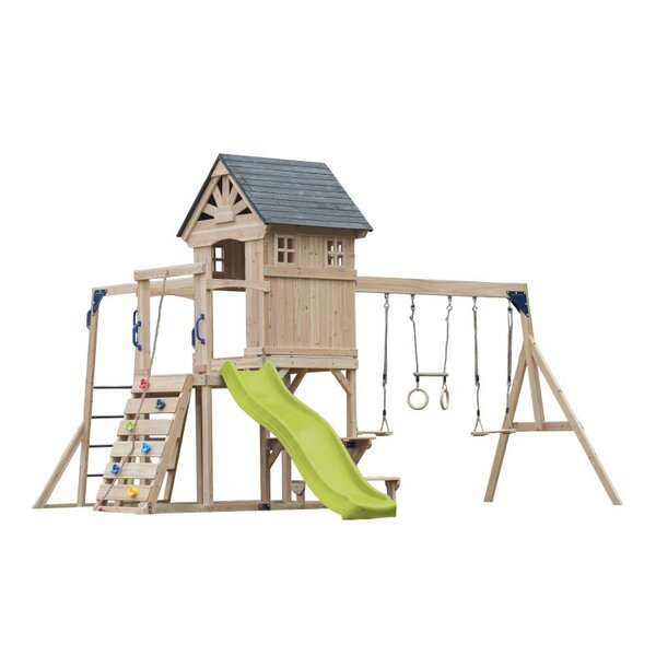 Aire de jeux - Toboggan vert citron - Duncan