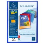 Protège-documents En Polypropylène Semi Rigide Kreacover® Opaque 60 Vues - A4 - Couleurs Assorties - X 12 - Exacompta