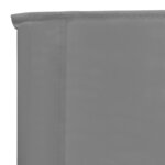 vidaXL Chaises de plage pliables lot de 2 Gris Tissu