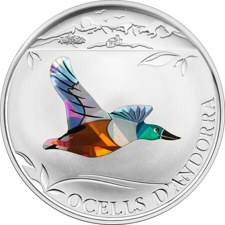 Pièce de monnaie 5 Diners Andorre Canard souchet 2012 – Argent BE