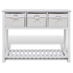 vidaXL Buffet de rangement Blanc