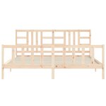 vidaXL Cadre de lit sans matelas 200x200 cm bois massif de pin