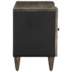 vidaXL Meuble TV gris clair 105x33 5x46 cm bois massif de manguier