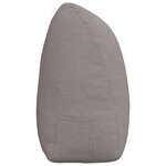 vidaXL Coussin de Dos Taupe 200 x 24 x 50 cm tissu