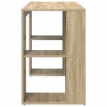 vidaXL Bureau avec Rangement Chêne sonoma 130 x 50 5 x 75 cm