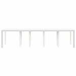 vidaXL Table de Jardin Blanc 300 x 100 x 73 cm polyrotin