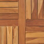 vidaXL Dessus de table Bois de teck solide Rond 2 5 cm 70 cm