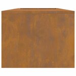 vidaXL Braise Marron 160 x 45 x 35 cm Acier résistant aux intempéries