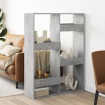 vidaXL Cloison de séparation gris béton 100x33x135cm bois d'ingénierie