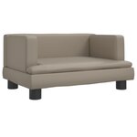 vidaXL Canapé pour enfants cappuccino 60x40x30 cm similicuir