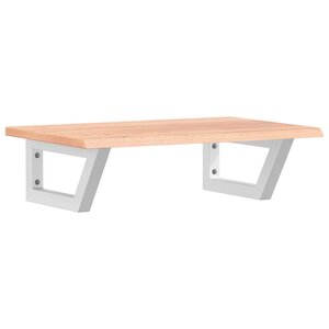 vidaXL Étagère de vasque murale acier et bois de chêne massif