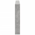 vidaXL Armoire tête de lit avec LED gris béton 200x17x102 cm