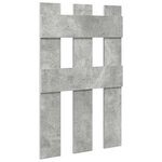 vidaXL Porte-manteau mural Montage mural Gris béton 65 x 3 x 100 cm