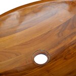 vidaXL Lavabo Bois de teck massif 60x40x10 cm