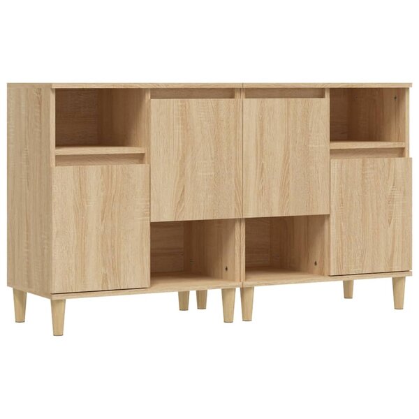 vidaXL Buffets 2 Pièces chêne sonoma 60x35x70 cm bois d'ingénierie