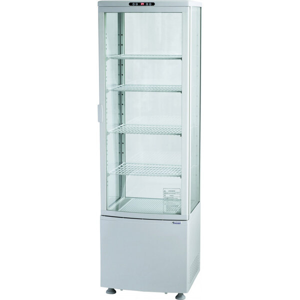 Vitrine réfrigérée 235 l - 4 étages - stalgast - r290 -  515x485x1689mm
