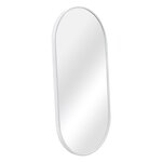 Miroir mural avec kit de montage elliptique 40 x 80 cm blanc 03_0007897