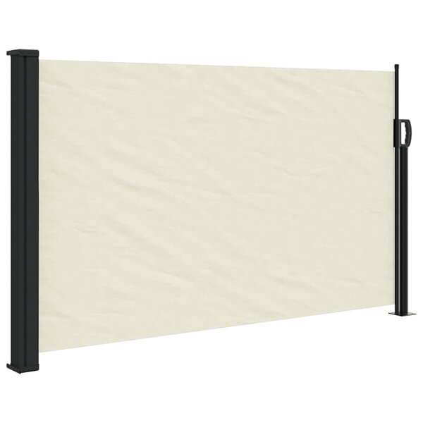 vidaXL Auvent latéral rétractable crème 120x600 cm