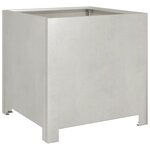 vidaXL Jardinières 2 Pièces 40x40x40 cm acier inoxydable