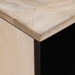 vidaXL Table de chevet avec tiroir 2 Pièces Beige 40 x 33 x 46 cm