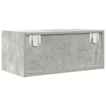 vidaXL Meuble TV gris béton 60x31x25 5 cm bois d'ingénierie