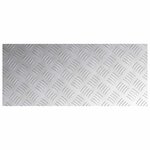 vidaXL Plaques à damier 4 Pièces Argent 70 x 30 cm Aluminium