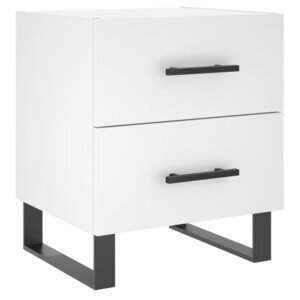 vidaXL Table de chevet blanc 40x35x47 5 cm bois d’ingénierie