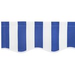 vidaXL Store rétractable manuel Bleu et Blanc 350x250 cm