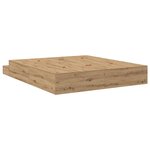vidaXL Cadre de lit avec rangement avec tiroir chêne artisanal